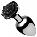 Bild 1 von Anal Plug mit Schwarzer Rose - Silber