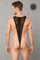 Bild 2 von Transparenter Männer Body - Schwarz  / (Größe) XL
