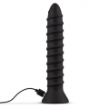 Bild 1 von Spiraliger Anal-Vibrator - USB Aufladbar - Schwarz