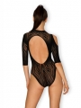 Bild 2 von Transparenter Bodysuit im Cold Shoulder Design - Zebradruck